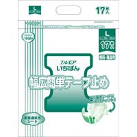エルモアいちばん幅広簡単テープ止め　Ｌ１７枚×４