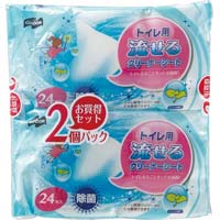 Ｃ．トイレ用流せるクリーナーシート　２４枚入×２
