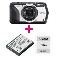 デジタルカメラＧ９００＋ＳＤ１６ＧＢ＋バッテリー