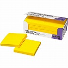 ポストイット　強粘着７５×７５　ネオン　黄　１０冊