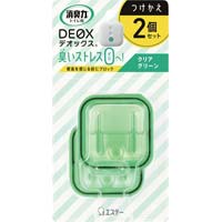 消臭力ＤＥＯＸ　トイレ用クリアグリーン付替２個