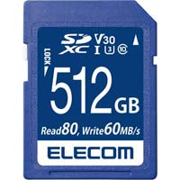 ＳＤカード　５１２ＧＢ　ｃｌｓａｓｓ１０　Ｖ３０