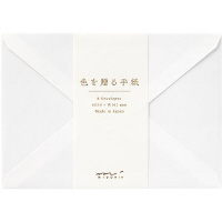 封筒　色を贈る　洋２　白　２０５６８
