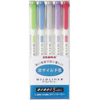 マイルドライナー　渋マイルド色　５色セット