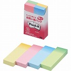 ポストイット　再生紙７５×２５グラデーション　４冊