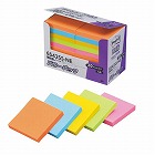 ポストイット　強粘着７５×７５　ネオン混色　２０冊