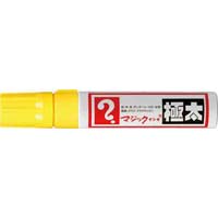 油性マーカー　マジックインキ　極太　黄６本