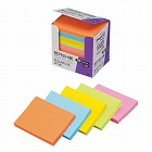 ポストイット　強粘着　７５×１００ネオン混色１０冊
