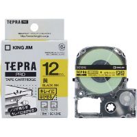 テプラＰＲＯテープはがせるラベル黄色黒字１２ｍｍ