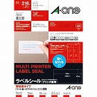 強粘着　紙ラベル　兼用　Ａ４　１２面角丸　１８枚