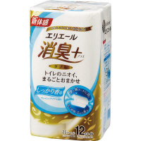 エリエール消臭＋トイレット　ダブル２５ｍ　１２個