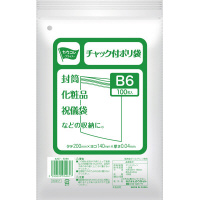 チャック付きポリ袋　Ｂ６　１００枚×１０