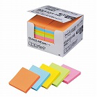 ポストイット　強粘着７５×７５　ネオン混色　４０冊