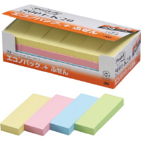 ポストイット　再生紙ふせん　７５×２５　混色２４冊
