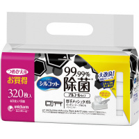 シルコットＷ９９．９９％除菌　詰替　４０枚入×８