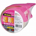 スコッチ（Ｒ）透明梱包用テープ軽量物用　カッター付