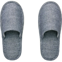 外縫いスリッパ　ネイビー　Ｌ　２０足入