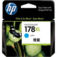 純正インクＨＰ１７８ＸＬ（ＣＢ３２３ＨＪ）シアン２