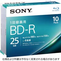 ＢＤ‐Ｒ録画用　２５ＧＢ　４倍速　１０枚Ｐ