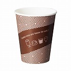 厚紙カップ　カフェ柄　９オンス　５０個