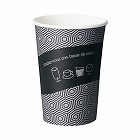 厚紙カップ　カフェ柄　１４オンス　５０個