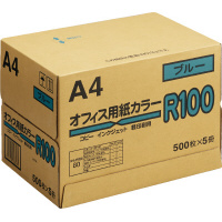 カラーペーパーＲ１００　ブルー　Ａ４　１箱