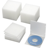 ＣＤ・ＤＶＤケース　５ｍｍ　ＰＰ製　クリア　５０枚