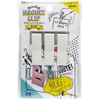 マグネットクリップ　タグタイプ　ホワイト