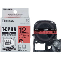 テプラ　ＰＲＯテープ　マグネット赤色１２ｍｍ黒文字