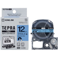 テプラ　ＰＲＯテープ　マグネット青色１２ｍｍ黒文字