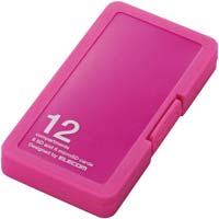 ＳＤケース　プラスチックタイプ／ピンク６枚収納