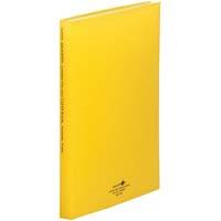 クリヤーブック　Ａ４縦　４０ポケット　黄