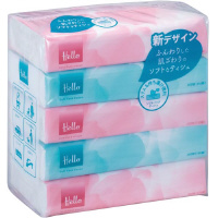 ハローソフトパックティシュ１５０組（５個入）