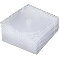 ＣＤ／ＤＶＤスリムプラケース　ＰＳ製　１０枚パック