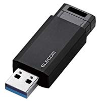 ＵＳＢ３．１メモリー　ノック式　１６ＧＢ　ブラック