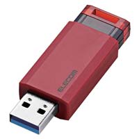 ＵＳＢ３．１メモリー　ノック式　１６ＧＢ　レッド