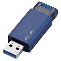 ＵＳＢ３．１メモリー　ノック式　６４ＧＢ　ブルー