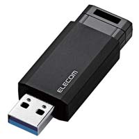 ＵＳＢ３．１メモリー　ノック式　１２８ＧＢブラック