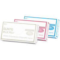 使い捨てポリエプロン　ピンク　５０枚