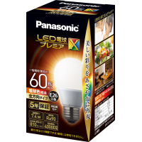 ＬＥＤ電球　Ｅ２６　全方向　６０Ｗ　電球色　３個