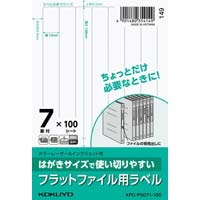 はがきサイズ　フラットファイル用ラベル