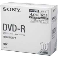 ＤＶＤ‐Ｒデータ用　１６倍速　ＩＪ対応　１０枚Ｐ