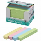 ポストイット　再生紙ふせん７５×１２．５混色２０冊
