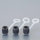 １／４”　シールキャップ（ストラップ付／３個）