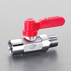 Ｒｃ１／４”ｘＲ　１／４”　ミニボールバルブ（ロングハンドル）