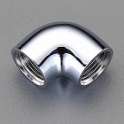 Ｒｃ３／４”ｘＲｃ３／４”　給水管エルボ（クロムメッキ）