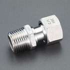 Ｒ１／２”ｘＧ１／２”　ナット付アダプター（ステンレス製）
