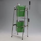 １８Ｌ　［２段式］角缶用スタンド（ステンレス製／一斗缶）