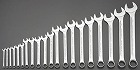 ２０本組／１／４”‐１・１／４”片目片口スパナ