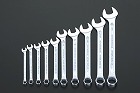 １０本組／１／４”‐３／４”片目片口スパナ